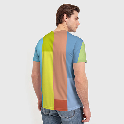 Мужская футболка Импульс Мира / 3D-принт – фото 4