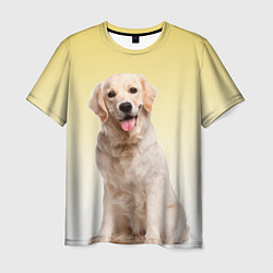 Мужская футболка Лабрадор ретривер пес