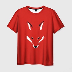 Футболка мужская Fox minimalism, цвет: 3D-принт