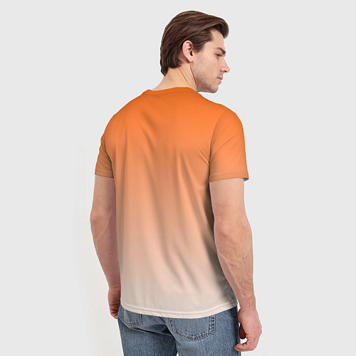 Мужская футболка Лисенок с кисточкой художник / 3D-принт – фото 4