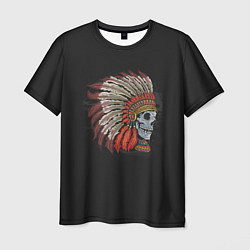 Мужская футболка Череп Индейца