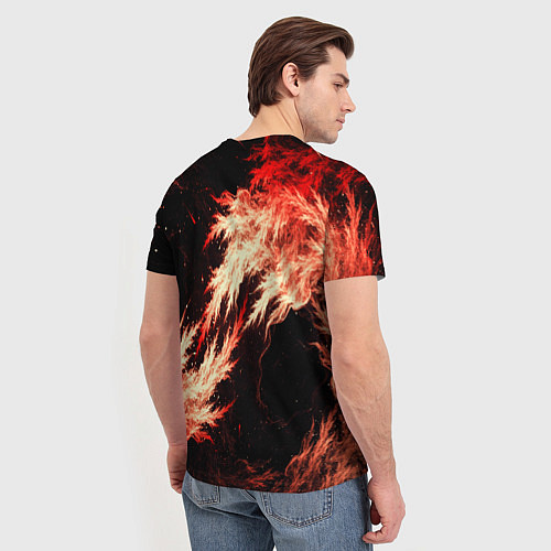 Мужская футболка Битва огней / 3D-принт – фото 4