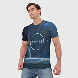 Футболка мужская Starfield, цвет: 3D-принт — фото 2