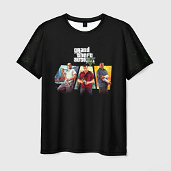 Мужская футболка Grand Theft Auto V персонажи