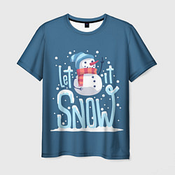 Мужская футболка Пусть идет снег