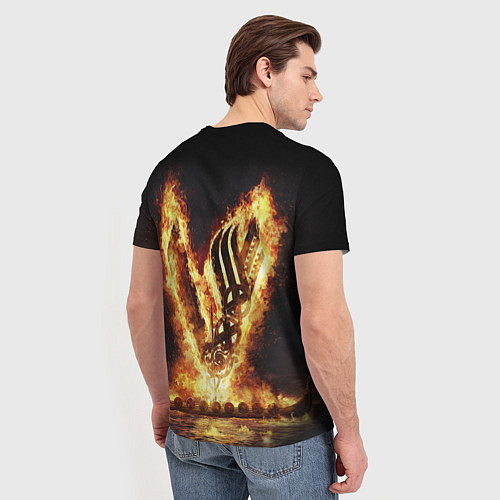 Мужская футболка ВИКИНГИ VIKINGS V / 3D-принт – фото 4