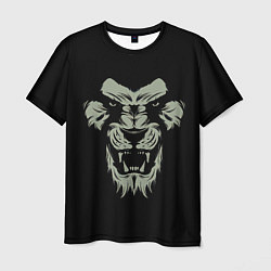 Мужская футболка Сердитый лев