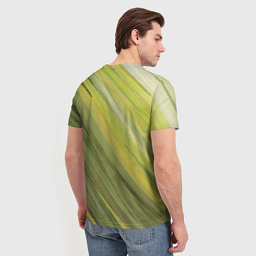 Мужская футболка Акварельные линии / 3D-принт – фото 4