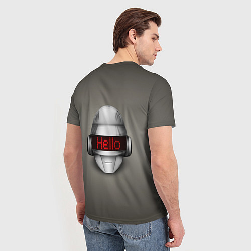 Мужская футболка Daft Punk Hello / 3D-принт – фото 4