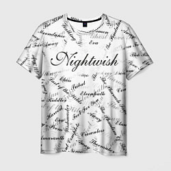 Мужская футболка Nightwish Songs Найтвиш песни Z