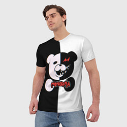 Футболка мужская MONOKUMA МОНОКУМА GLITCH, цвет: 3D-принт — фото 2