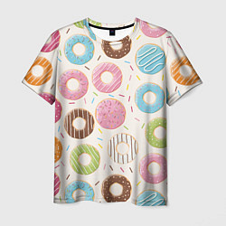 Мужская футболка Пончики Donuts