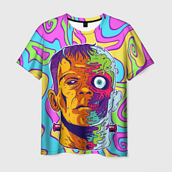 Мужская футболка Психоделический Франкенштейн