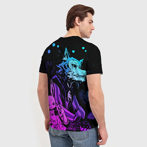 Мужская футболка BEASTARS, Легоши и Хару / 3D-принт – фото 4