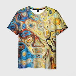 Мужская футболка Цветные абстрактные пятна