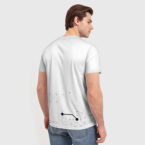Мужская футболка Desert Eagle: Printstream White / 3D-принт – фото 4