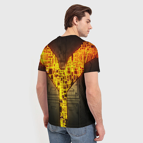 Мужская футболка Неоновая внутренность 3D / 3D-принт – фото 4