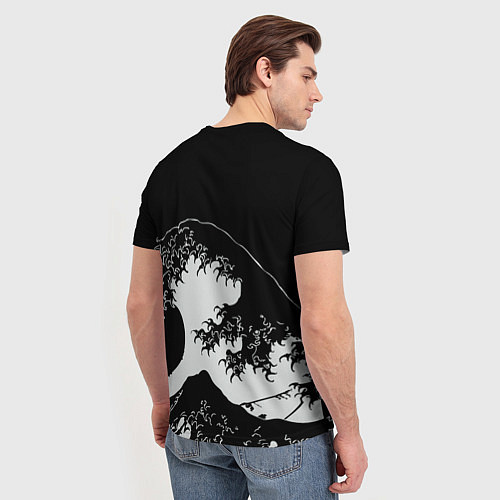 Мужская футболка Волна Канагава / 3D-принт – фото 4