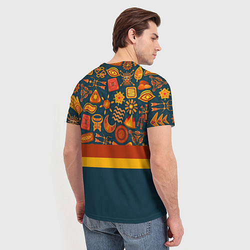 Мужская футболка Африканская Символика / 3D-принт – фото 4