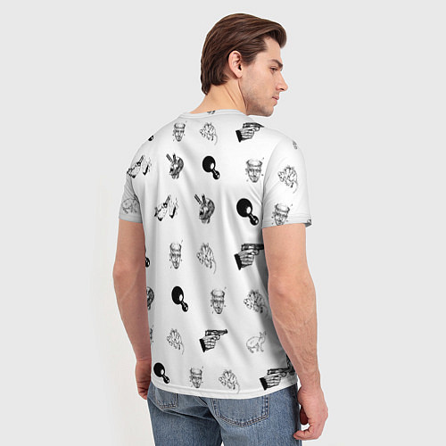 Мужская футболка Кровосток Паттерн Z / 3D-принт – фото 4