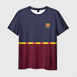 Мужская футболка FC Barcelona Flag and team Logo 202122