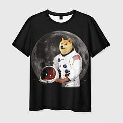 Мужская футболка Доги Космонавт