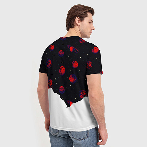 Мужская футболка Мысли космонавта про космос / 3D-принт – фото 4