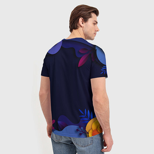 Мужская футболка Летняя тропическая ночь / 3D-принт – фото 4