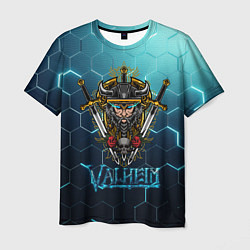 Мужская футболка Valheim Neon Samurai