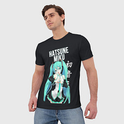 Футболка мужская Hatsune Miku Хацунэ Мику, цвет: 3D-принт — фото 2