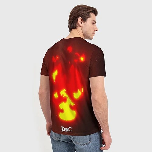 Мужская футболка Молодой Данте / 3D-принт – фото 4