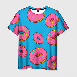 Мужская футболка Пончики