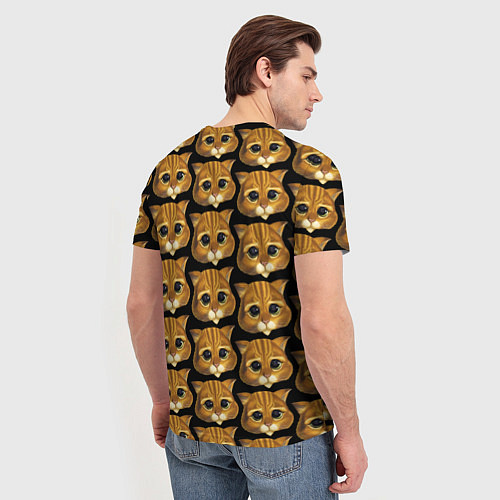 Мужская футболка Кот в сапогах из Шрека / 3D-принт – фото 4