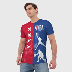 Футболка мужская NBA, цвет: 3D-принт — фото 2