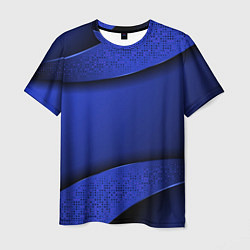 Мужская футболка 3D BLUE Вечерний синий цвет