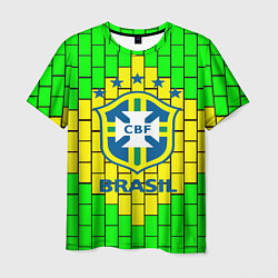 Футболка мужская Сборная Бразилии, цвет: 3D-принт