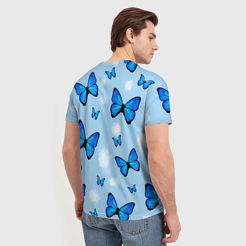 Мужская футболка Бабочки Моргенштерна / 3D-принт – фото 4