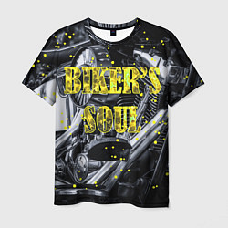 Мужская футболка Bikers Soul Душа байкера