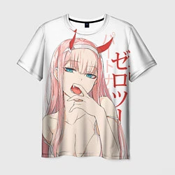 Мужская футболка Darling in the Franxx Zero Two