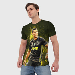 Футболка мужская Cristiano Ronaldo Juventus, цвет: 3D-принт — фото 2