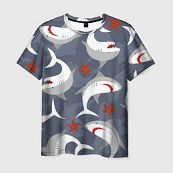 Мужская футболка Акулы