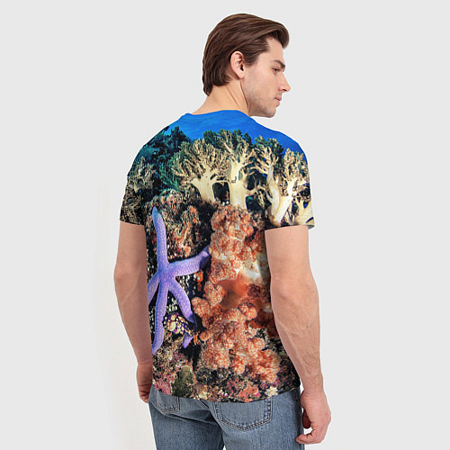 Мужская футболка Коралловый риф / 3D-принт – фото 4