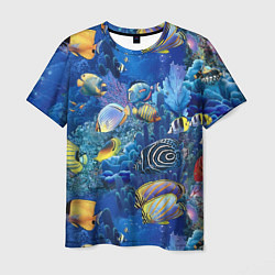 Мужская футболка Коралловые рыбки