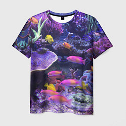 Мужская футболка Коралловые рыбки
