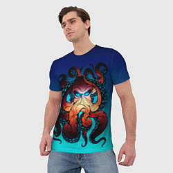 Футболка мужская Кракен Octopus, цвет: 3D-принт — фото 2