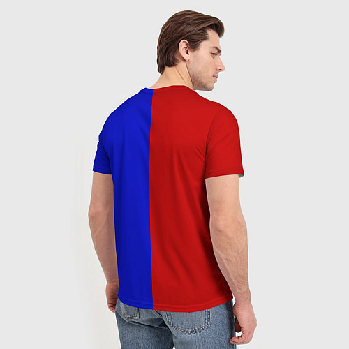 Мужская футболка Красно-синий / 3D-принт – фото 4