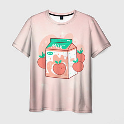 Мужская футболка Персиковое молоко в коробке