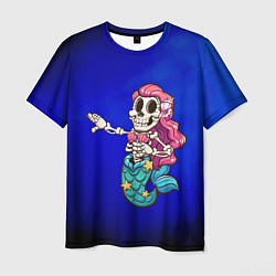 Футболка мужская Русалка скелет Mermaid skeleton, цвет: 3D-принт