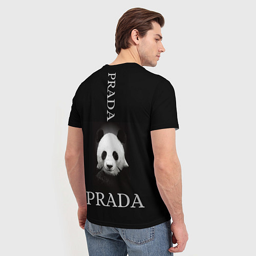 Мужская футболка PANDA PRADA / 3D-принт – фото 4