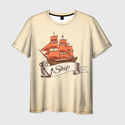 Мужская футболка Корабль Ship